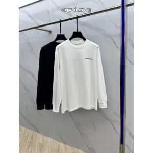 Alexander Wangおしゃれカジュアル丸首長袖Tシャツ