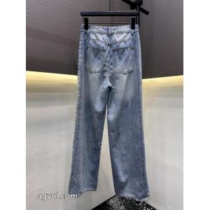 偽物 ブランドALEXANDER WANG2026超人気 とくに注目度の高い 首胸ロゴジーンズ