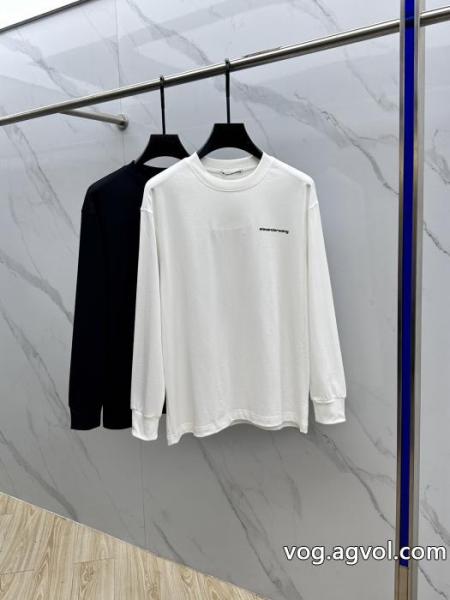 Alexander Wangおしゃれカジュアル丸首長袖Tシャツ 0