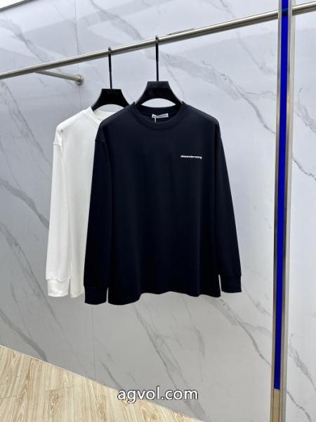 Alexander Wangおしゃれカジュアル丸首長袖Tシャツ 4