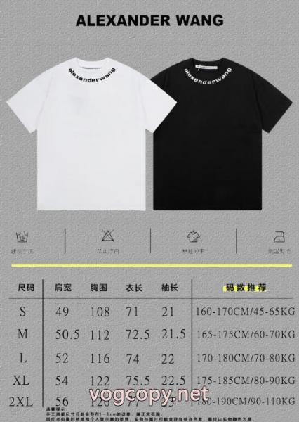 半袖Tシャツ絶大な人気を誇る 今季はファション感漂う 全国無料得価ブランド コピー 品ALEXANDER WANG 5 