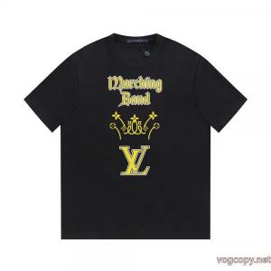 コピー ブランド 優良LOUIS VUITTON潮流 先行販売 個性的な素材感も魅力半袖Tシャツ